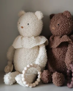 Aktivitetsbamse, bouclé merino uld, rose brown