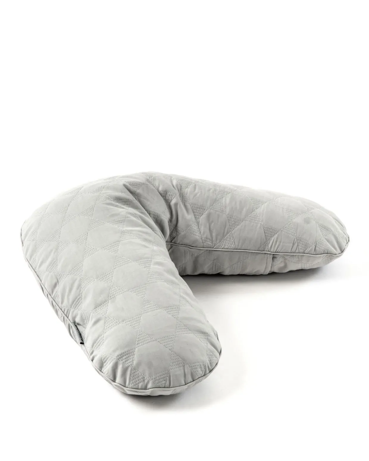 Ammepude, quiltet lys grå