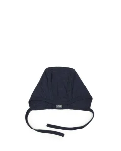 Baby hjelm, navy drop needle, merino uld