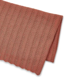 Babytæppe, fishbone strik