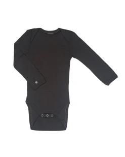 Body LS, brown drop needle, merino uld