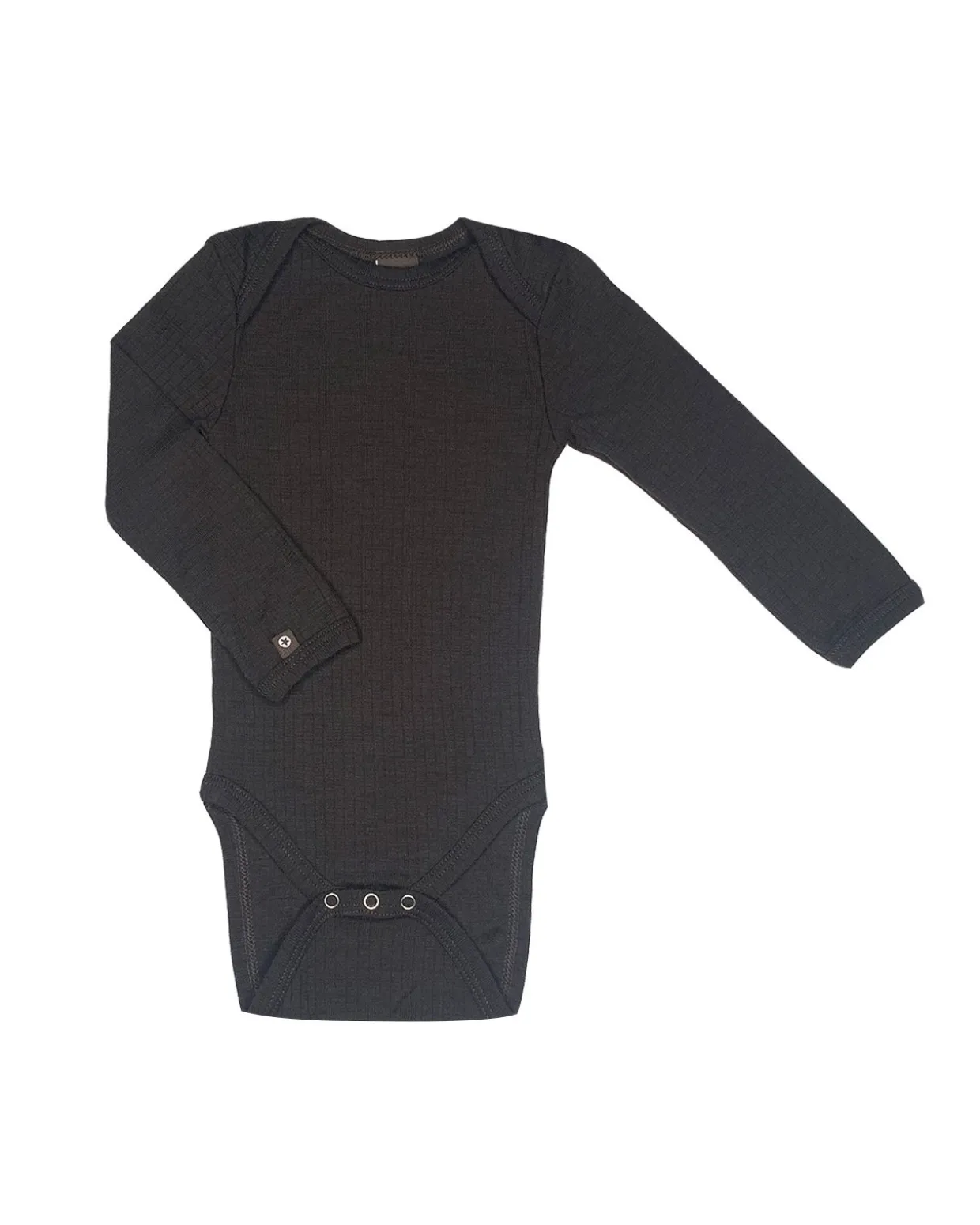 Body LS, brown drop needle, merino uld