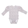 Body LS med puf, Strawberry flower