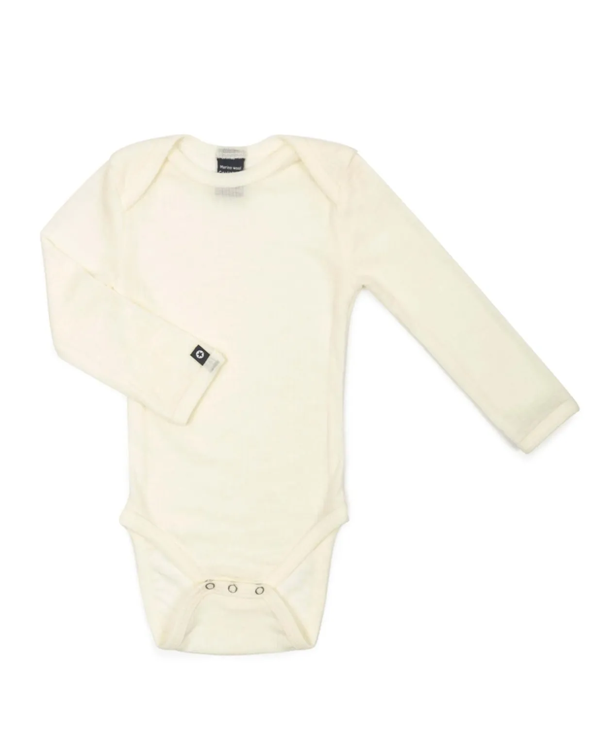 Body LS, off. white drop needle, merino uld