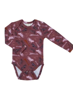 Body LS, safari rasberry, mørkerød
