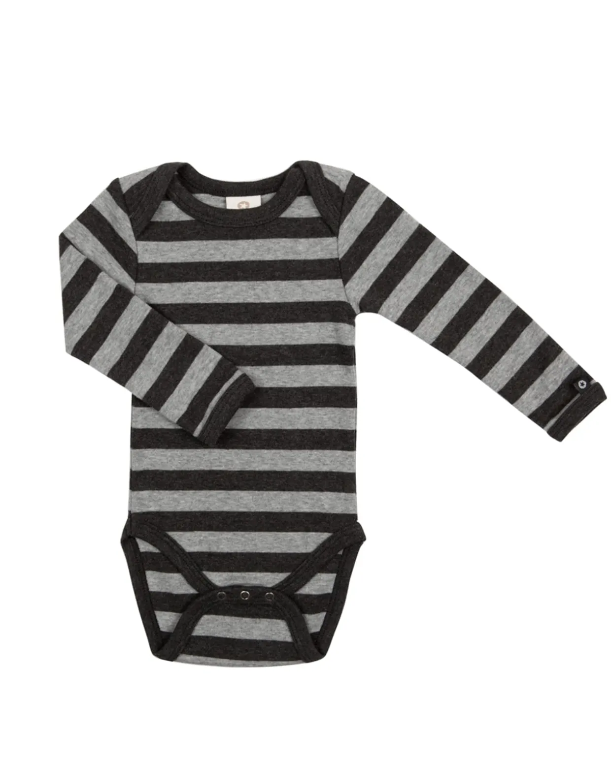 Body LS, stribet, grå/ antrazit