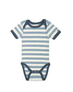 Body SS, stribet, denim