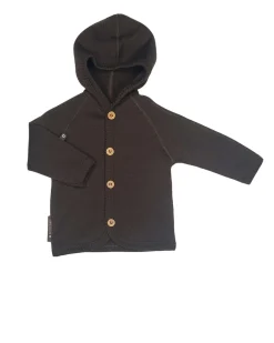 Cardigan merino uld, brown