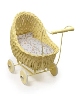 Dukkevogn naturflet, gul