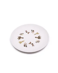 Flad tallerken, dukker