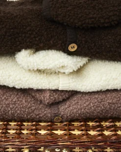 Jumpsuit bouclé merino uld, rose brown