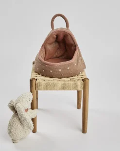 Kaninhule med bouclé kanin