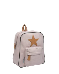 Kanvas rygsæk, pudder/guld