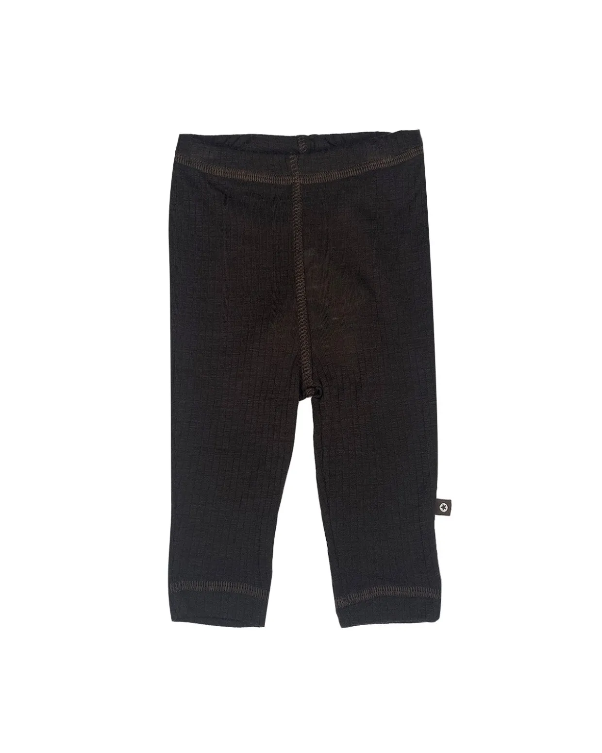 Legging, brown drop needle, merino uld