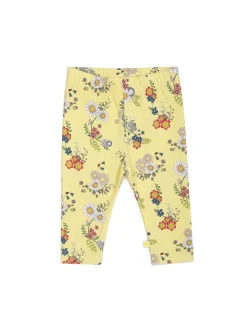 Leggings, flower garden, lys gul