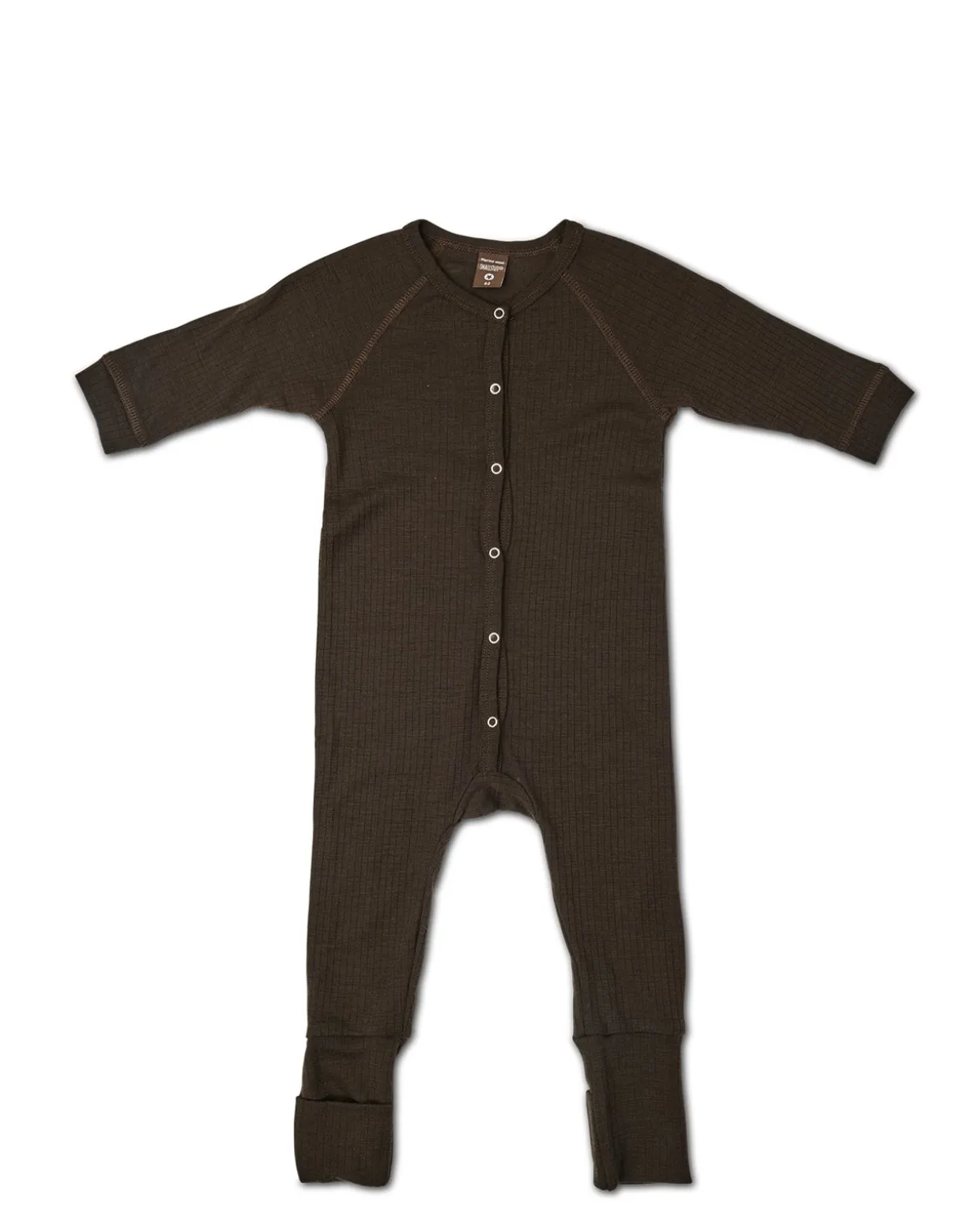 Natdragt, brown drop needle, merino uld