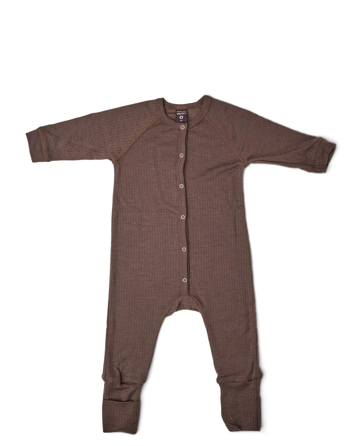 Natdragt, rose brown drop needle, merino uld