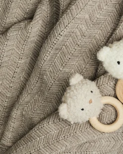 Rangle, bamse, bouclé merino uld, nature