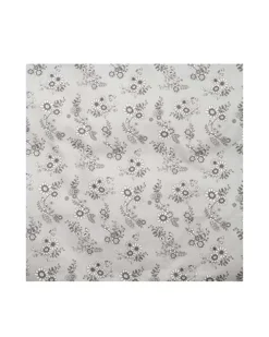 Sengerand, grå blomsterhave