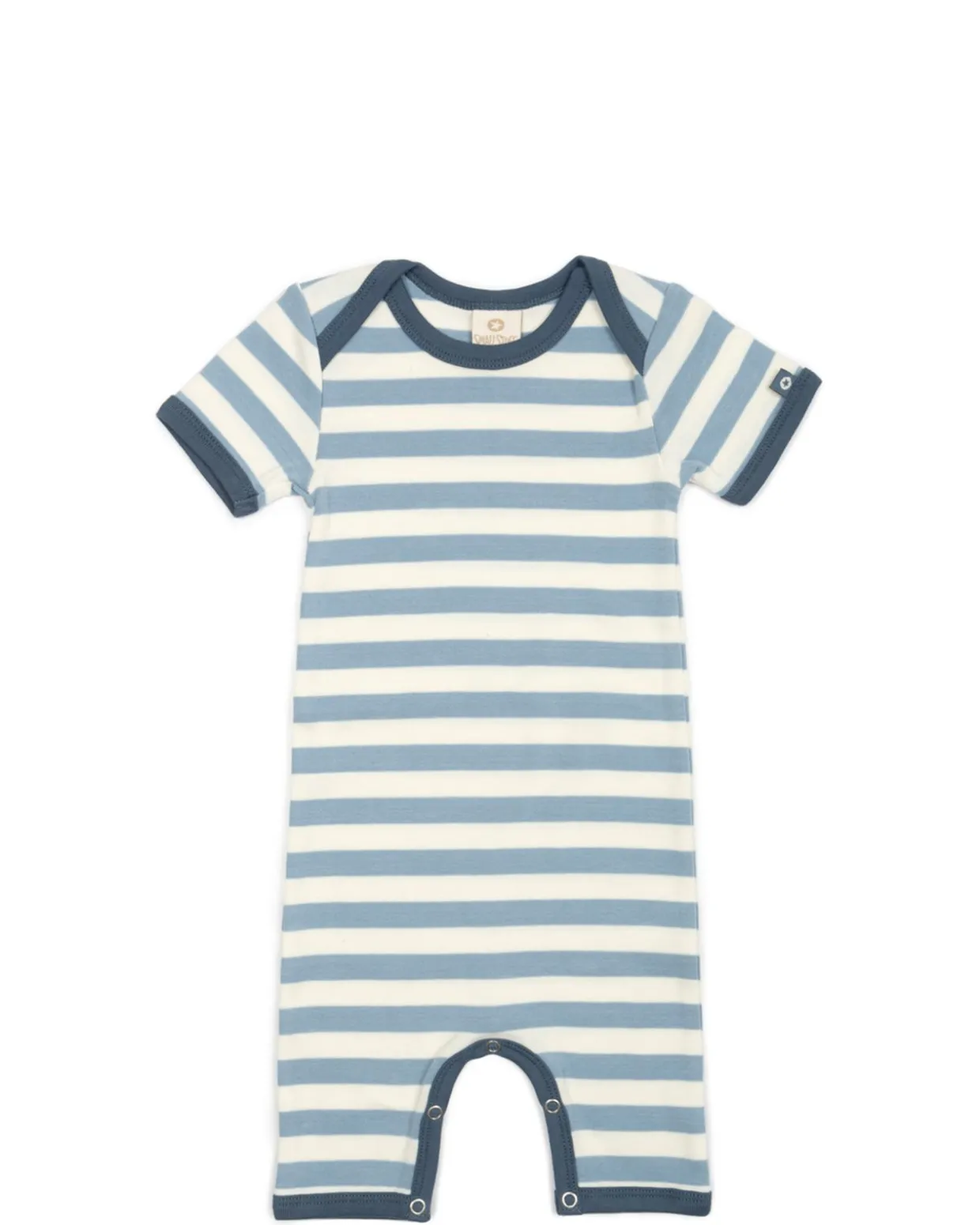 Sommerdragt, stribet, denim/ white