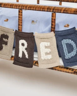 Strikket bogstav E, natur