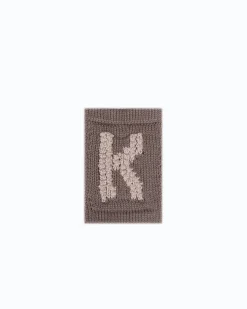 Strikket bogstav K, natur