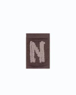 Strikket bogstav N, natur