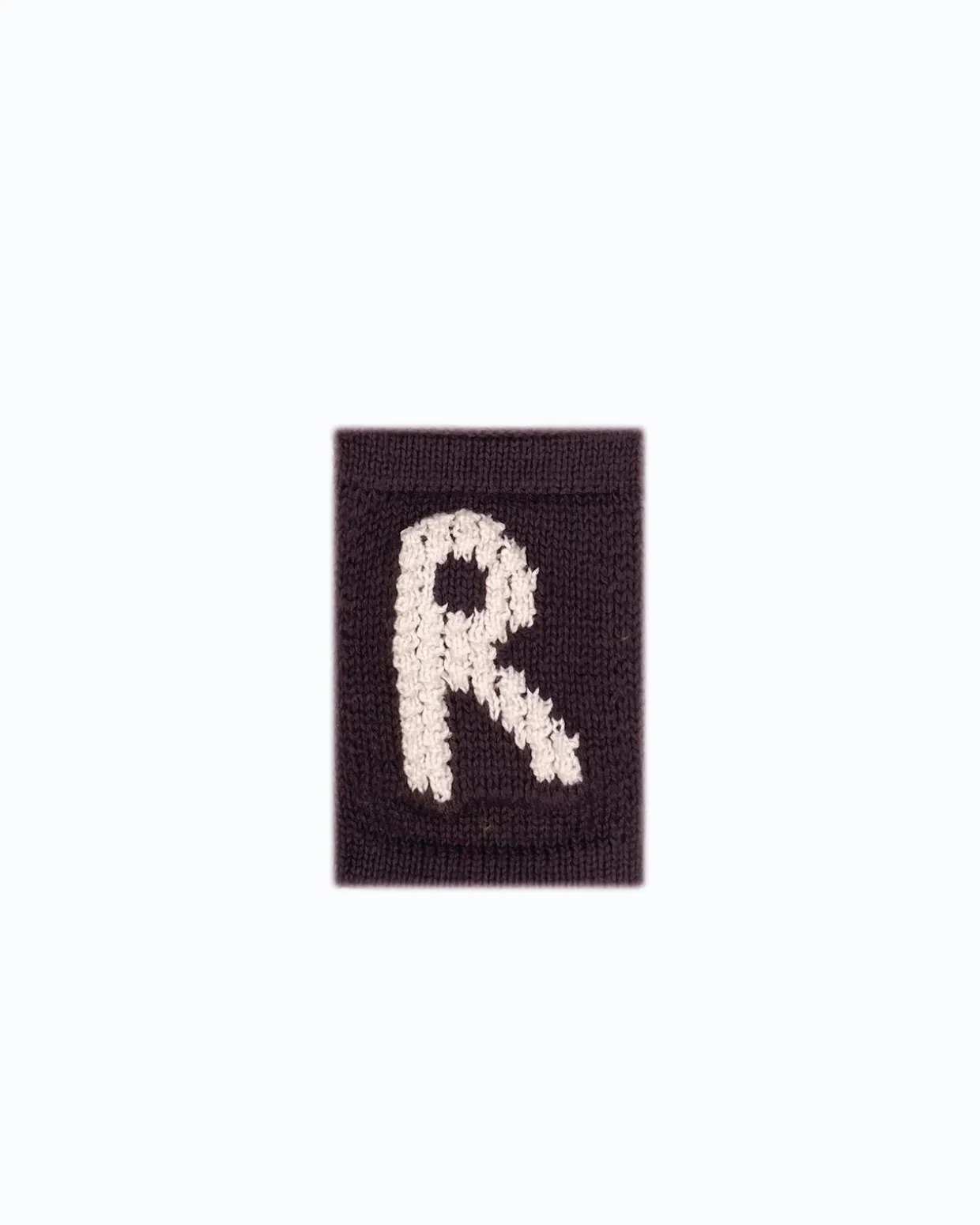 Strikket bogstav R, natur