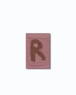 Strikket bogstav R, rosa