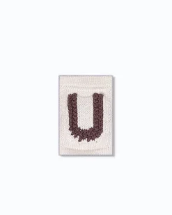 Strikket bogstav U, natur