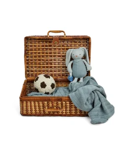 Strikket bold, bouclé, off white/ brown