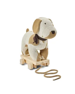 Trækdyr, hund, hvid/natur