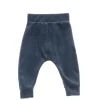 Velour bukser, navy