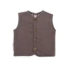 Vest, merino uld, rose brown
